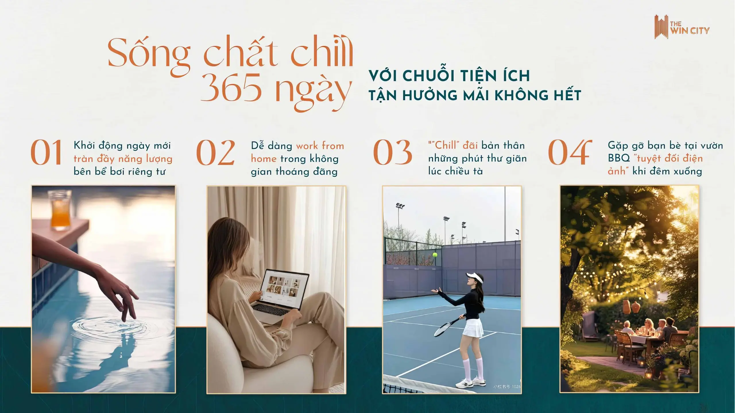 Tiện ích sống chill 365 ngày tại The Win City
