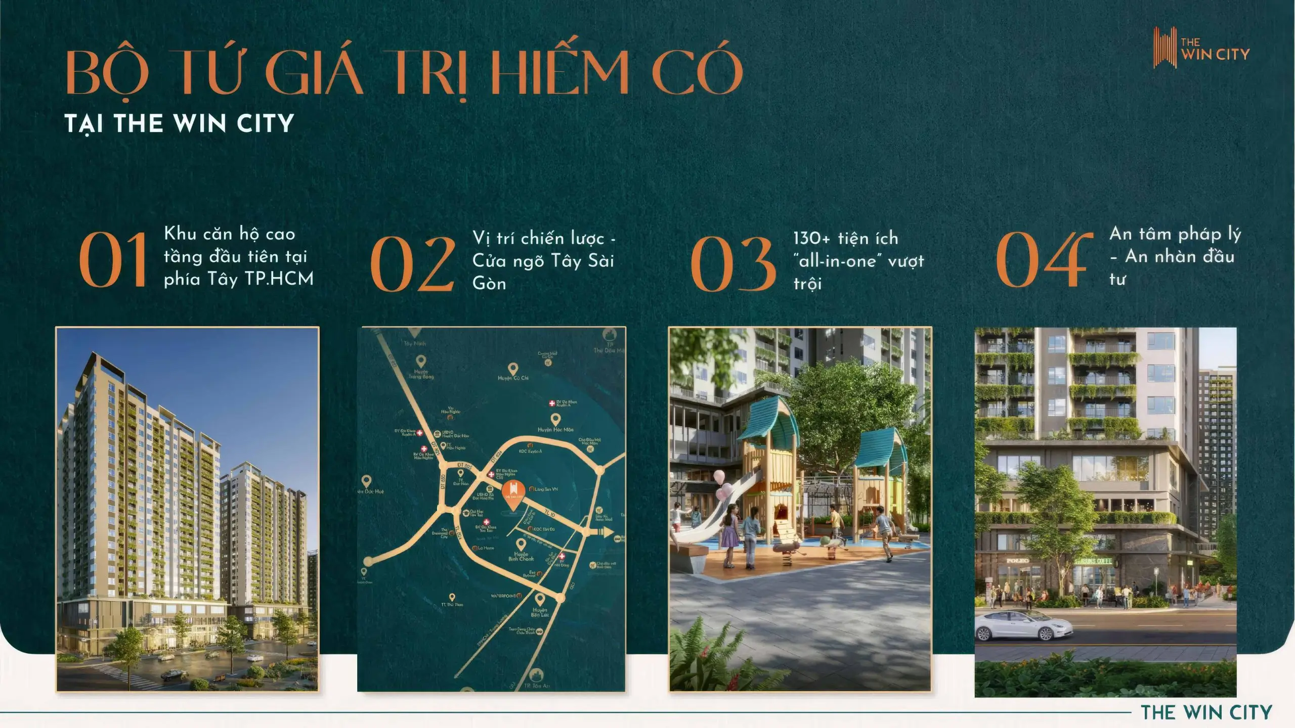 Bộ tứ giá trị hiếm có của The Win City: vị trí chiến lược, pháp lý rõ ràng, tiện ích đa dạng và tiềm năng đầu tư phía Tây TP.HCM