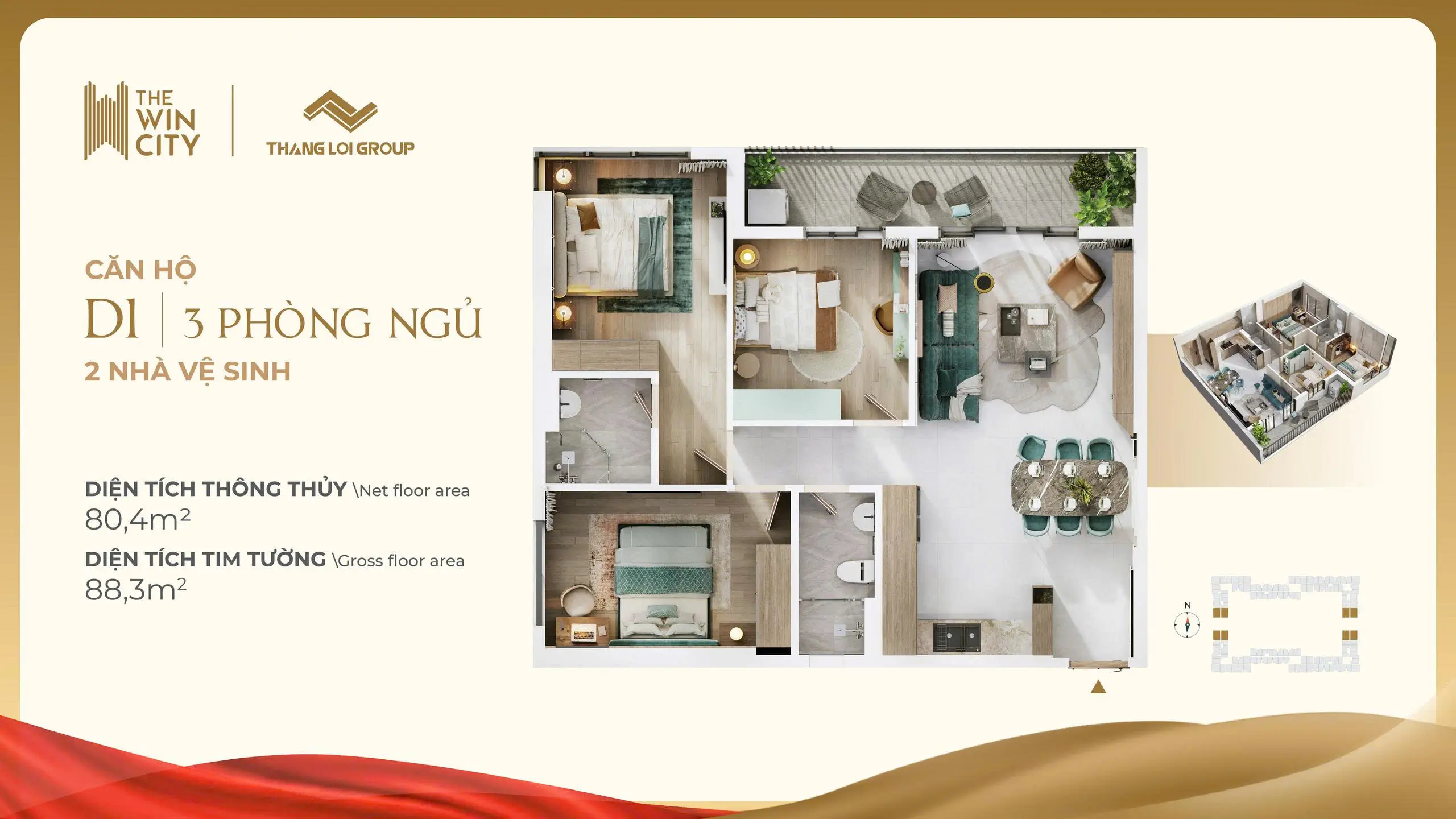 The Win City - Layout Căn Hộ