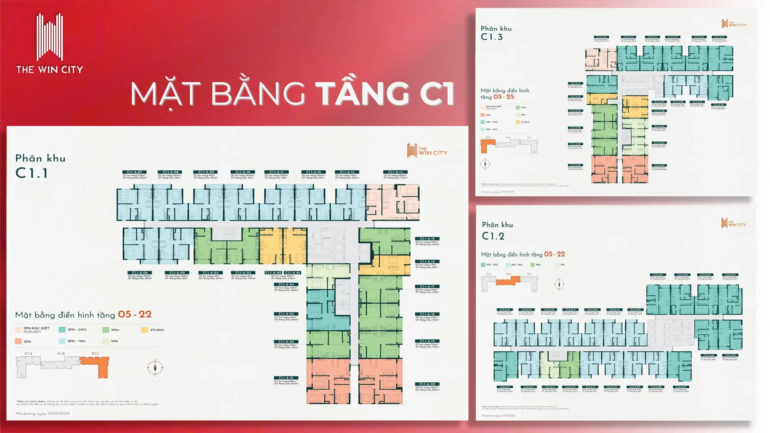 The Win City - Layout Căn Hộ