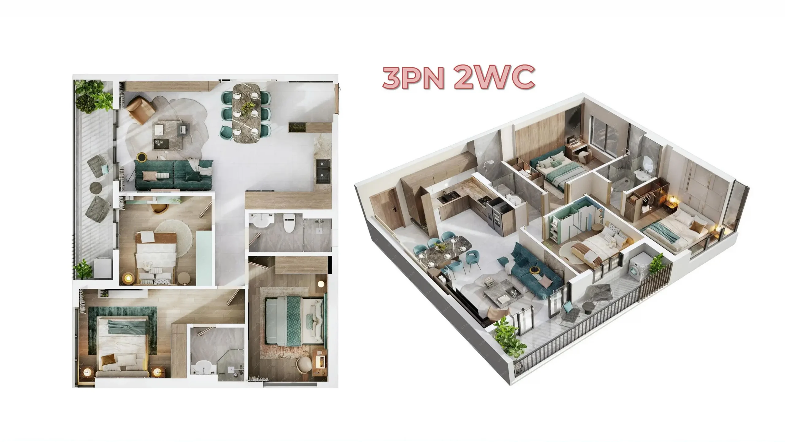 Layout căn hộ The Win City