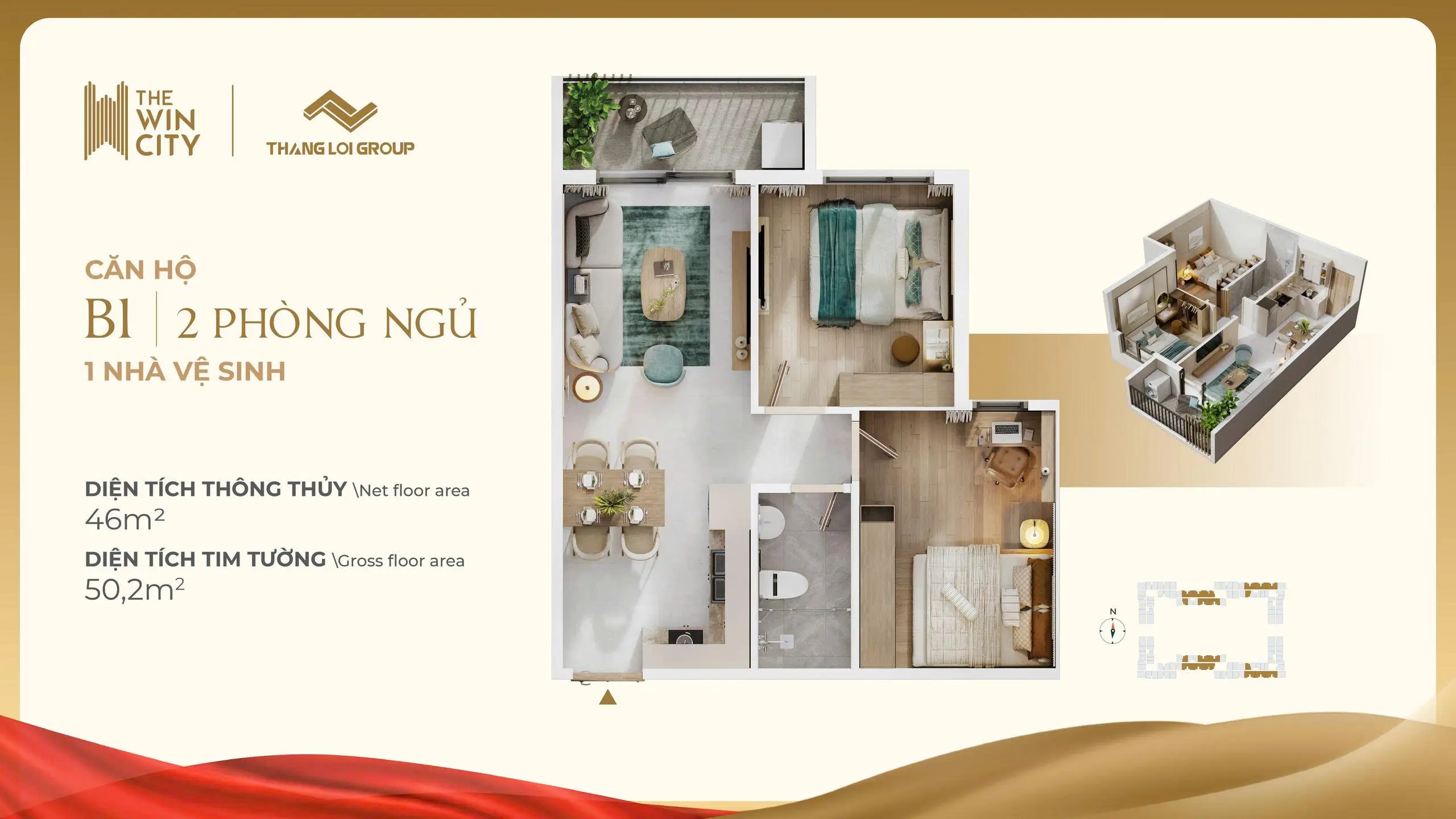 The Win City - Layout Căn Hộ