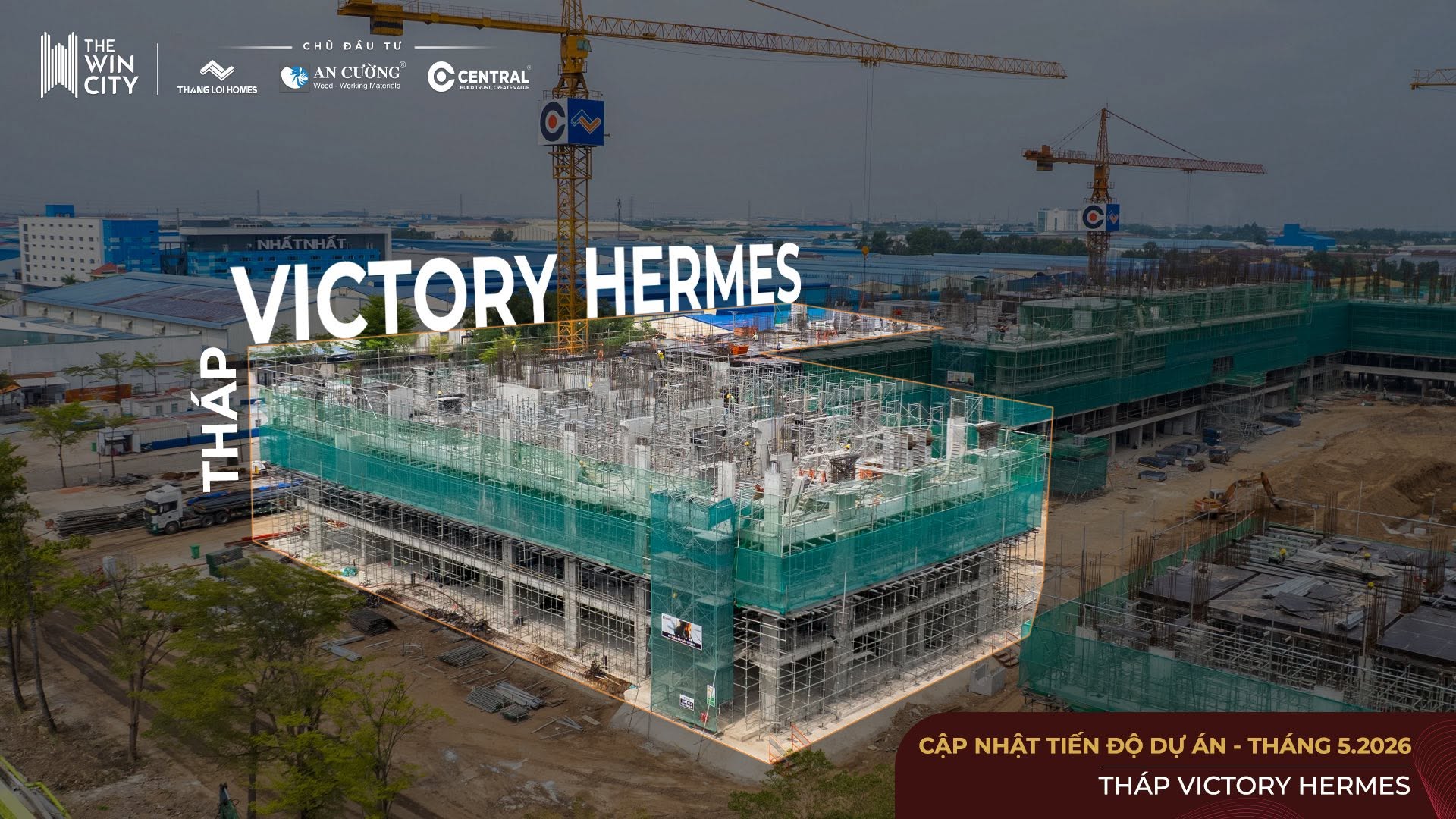 tiến độ xây dựng the win city